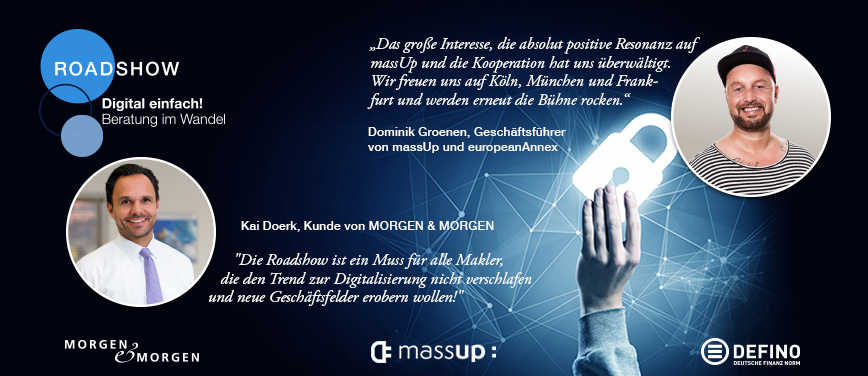 Morgen&Morgen, DEFINO und massUp auf Roadshow zur DIgitalisierung